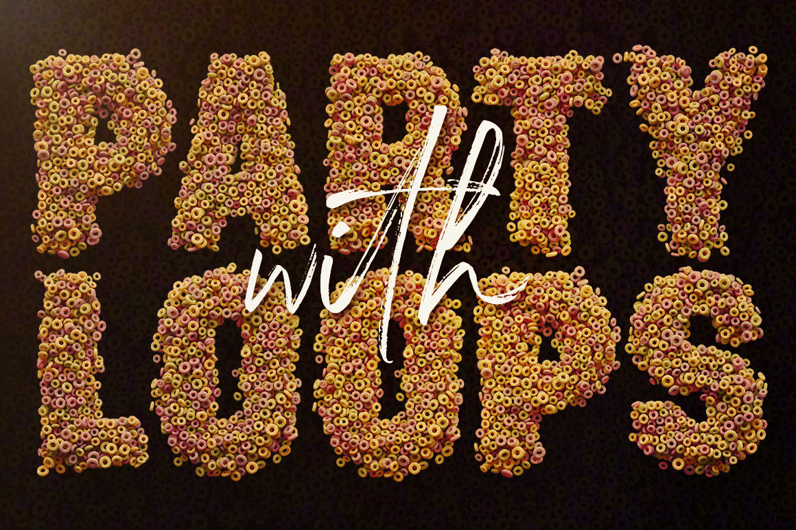Corn Loops - 3D Lettering