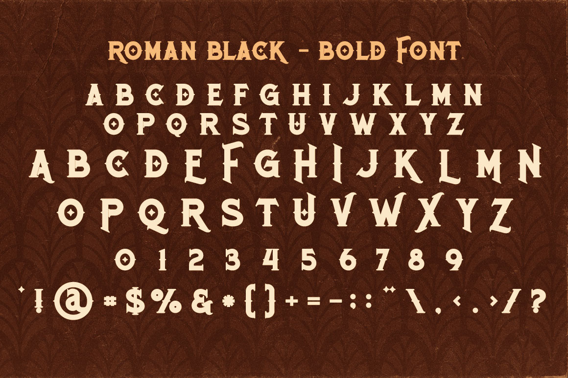 Roman Black Bold - Free Font