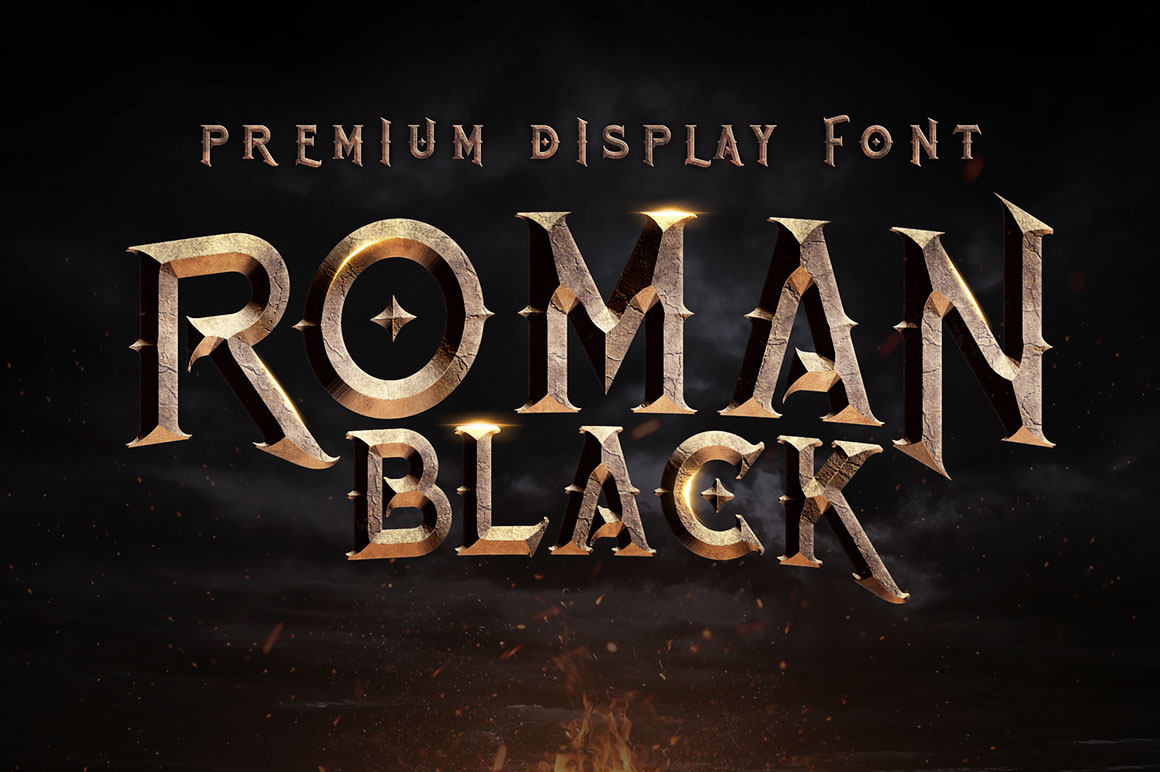 Roman Black Bold - Free Font