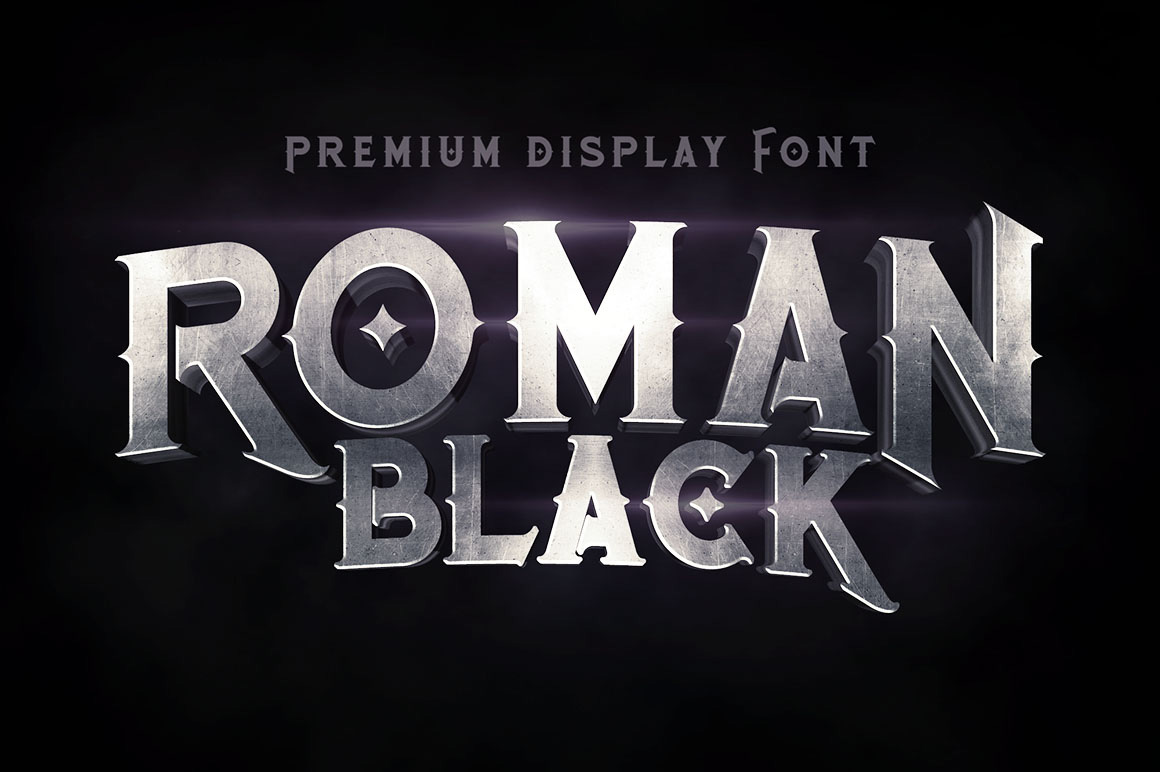 Roman Black Bold - Free Font