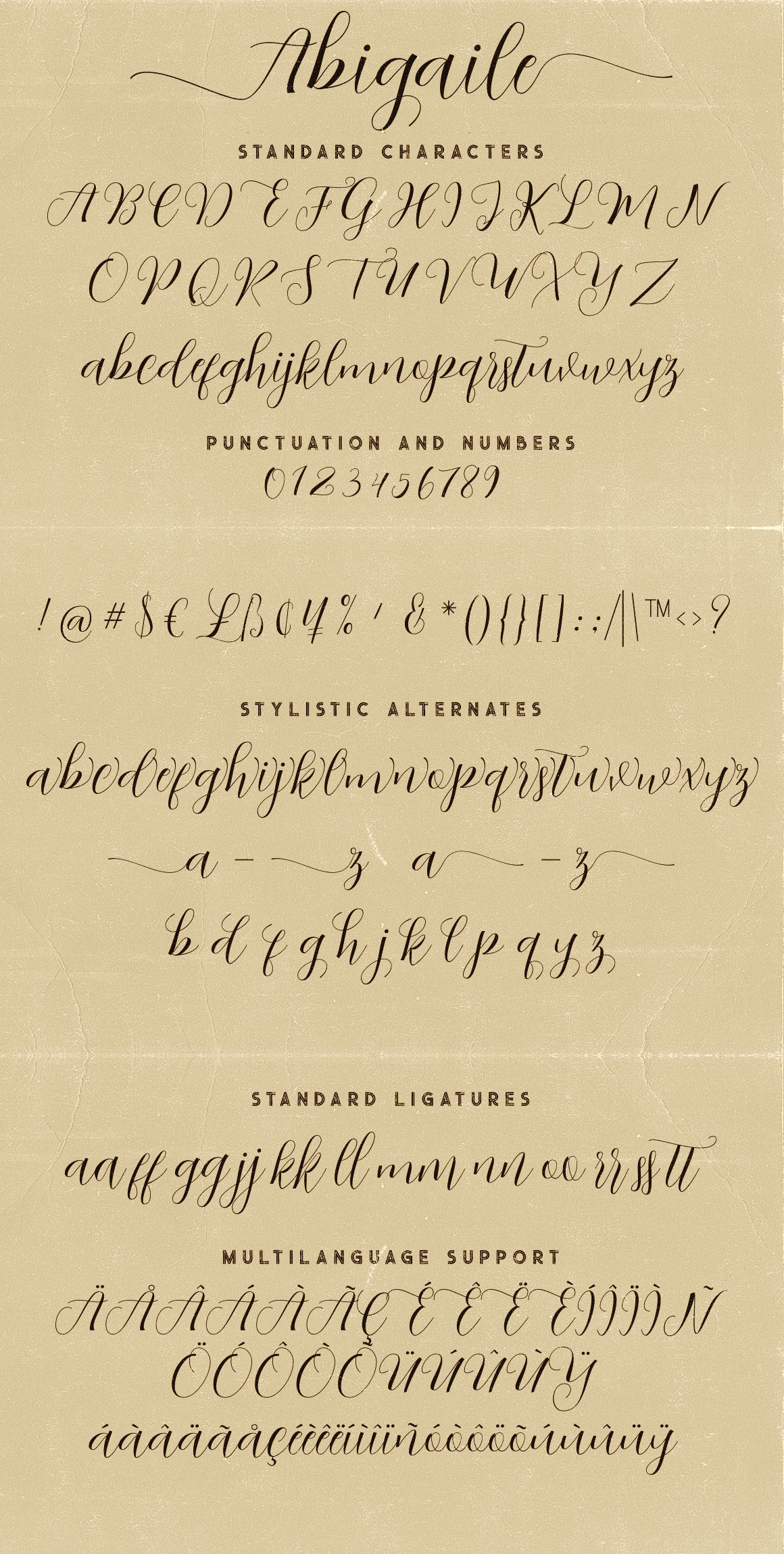 Abigaile Script Font