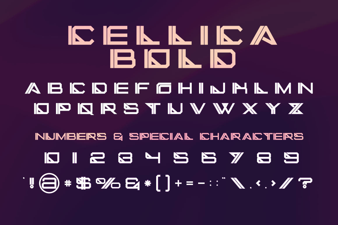 Cellica Bold - Free Font