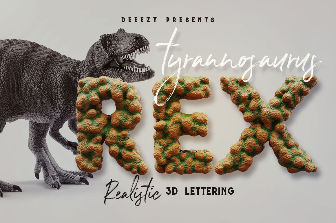 Dino Rex - 3D Lettering