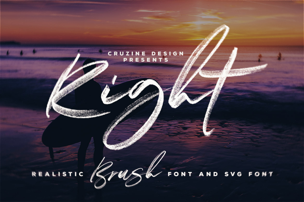 Right Brush - Free Lettering