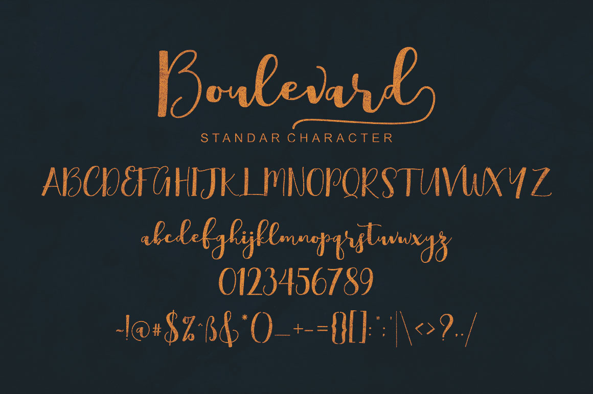Boulevard Script Font