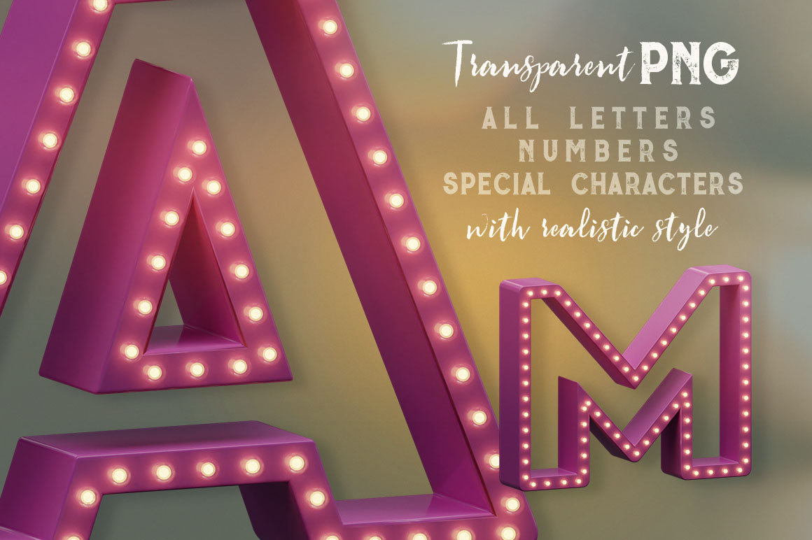 Funny Lights - 3D Lettering