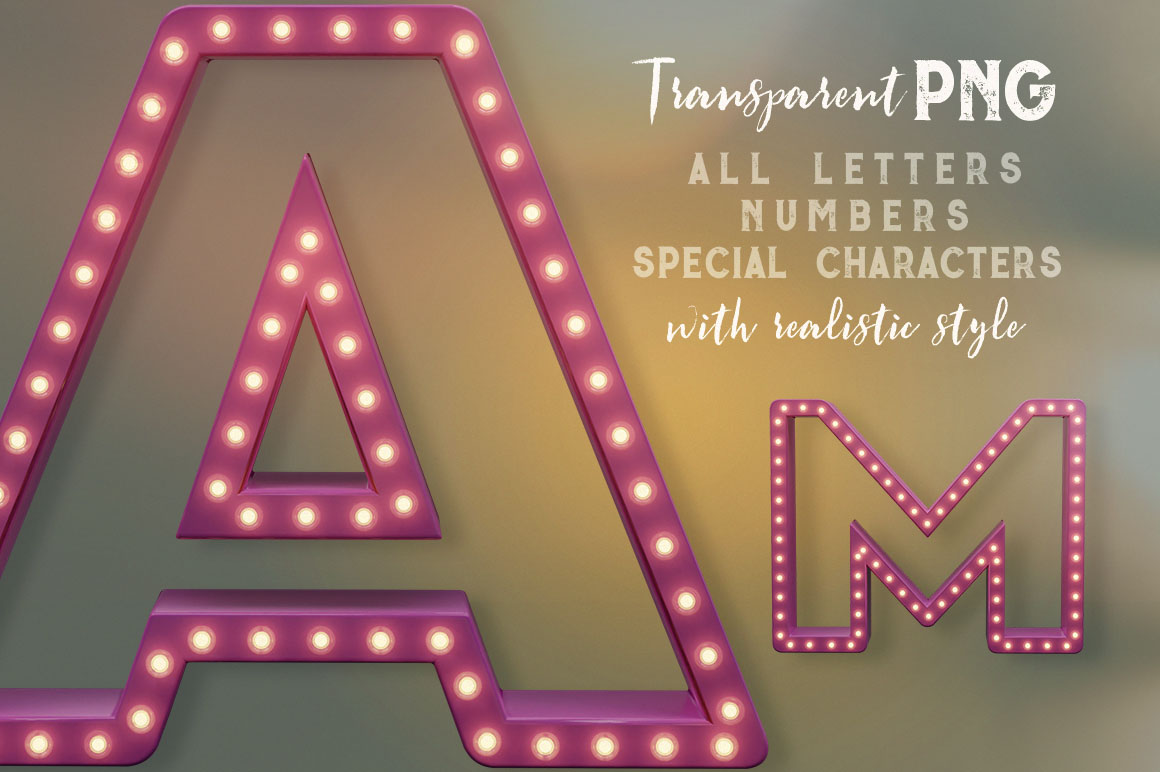 Funny Lights - 3D Lettering