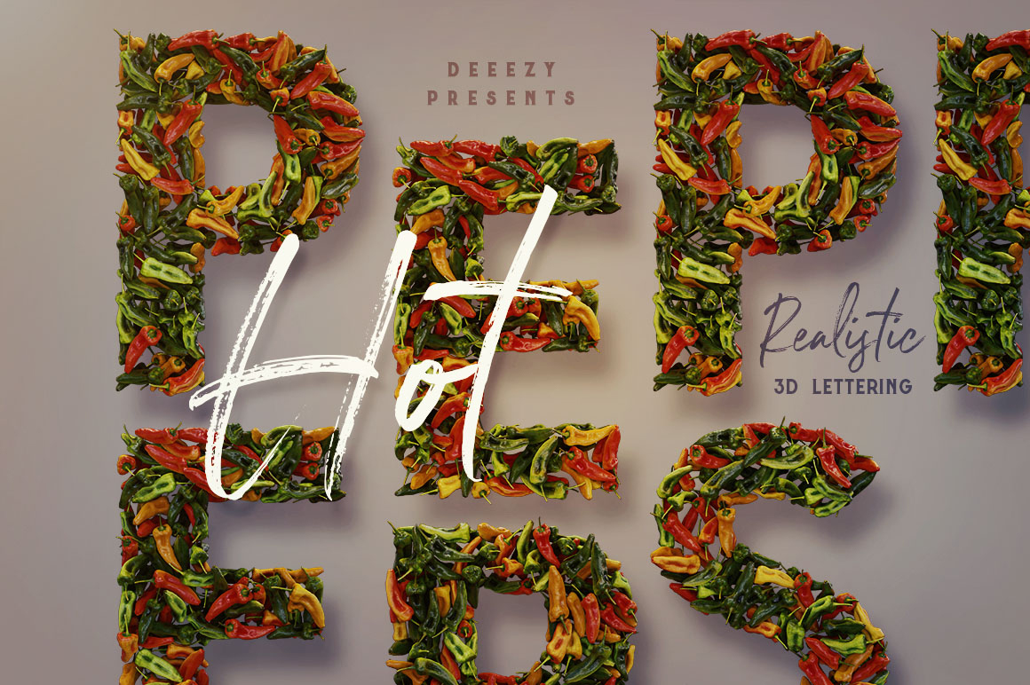 Peppers - 3D Lettering
