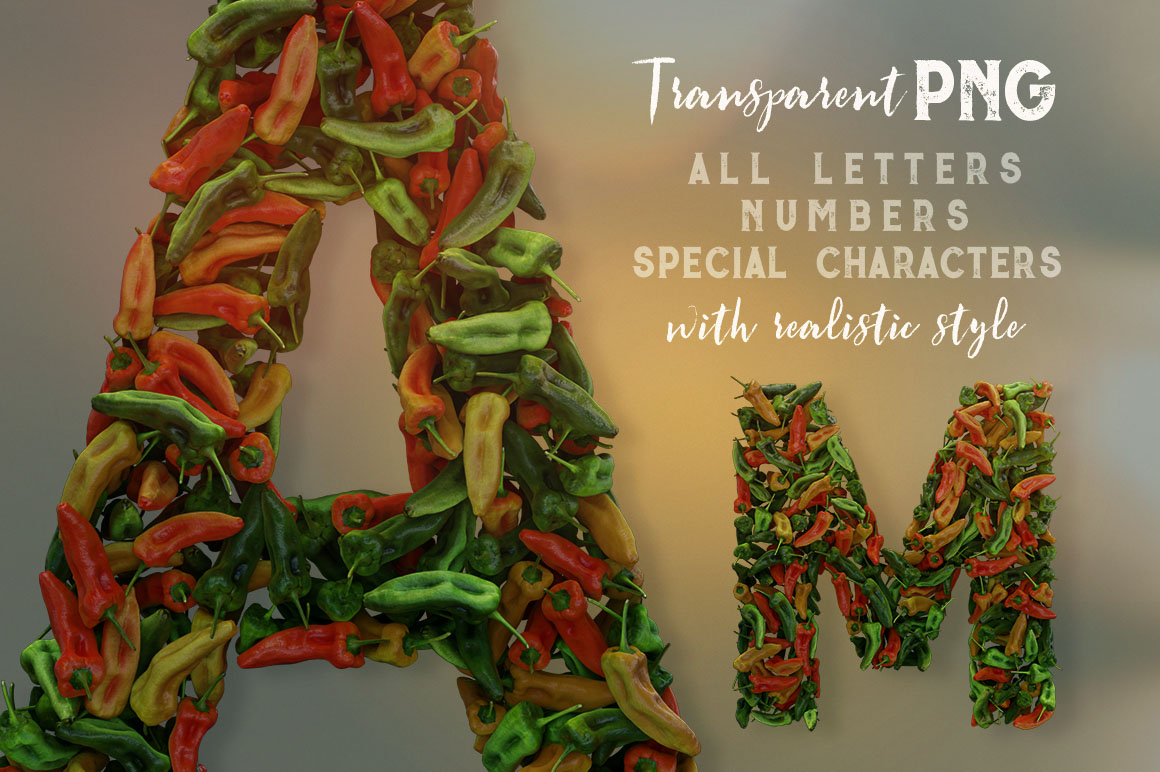 Peppers - 3D Lettering