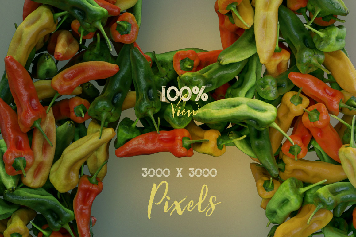Peppers - 3D Lettering
