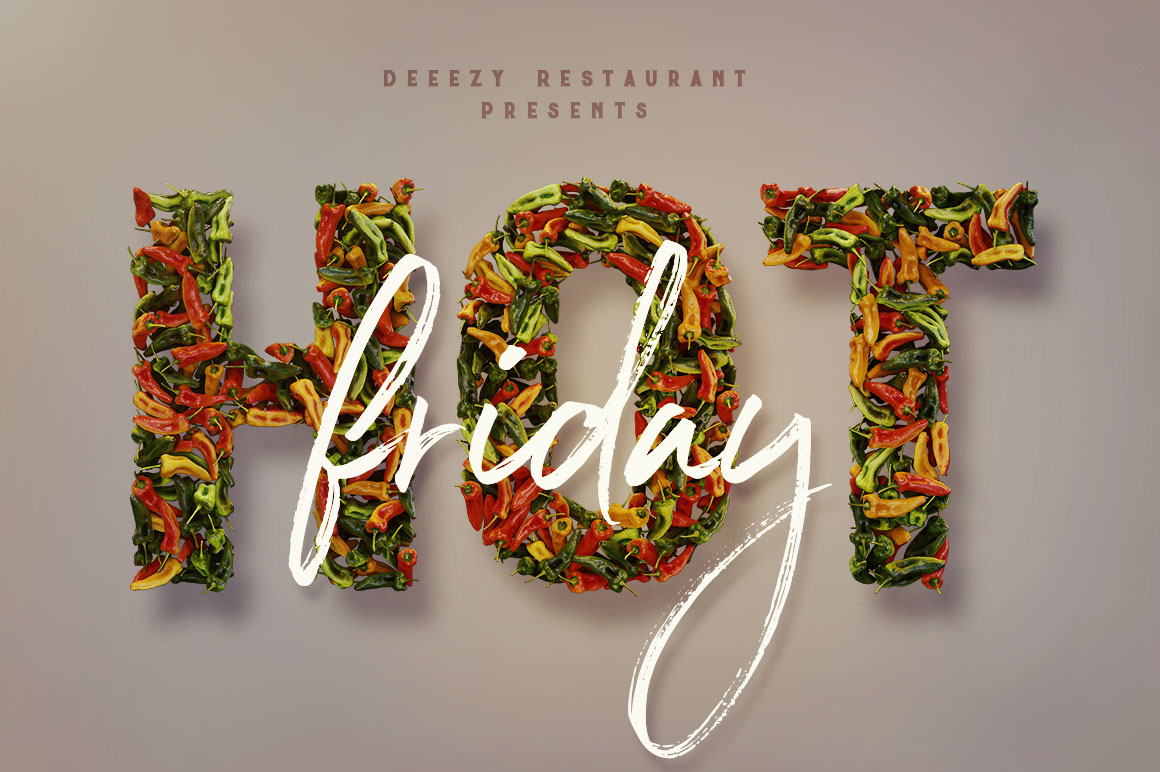 Peppers - 3D Lettering