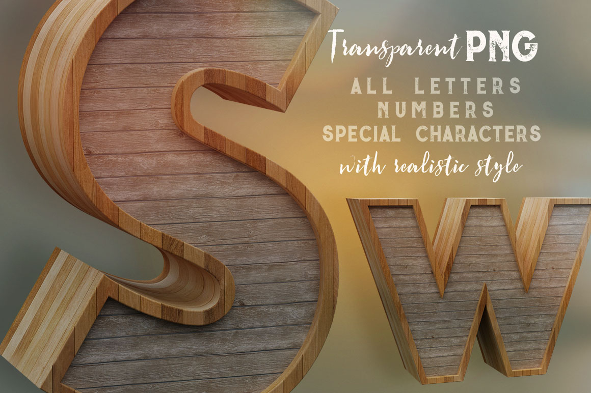 Wooden – 3D Lettering