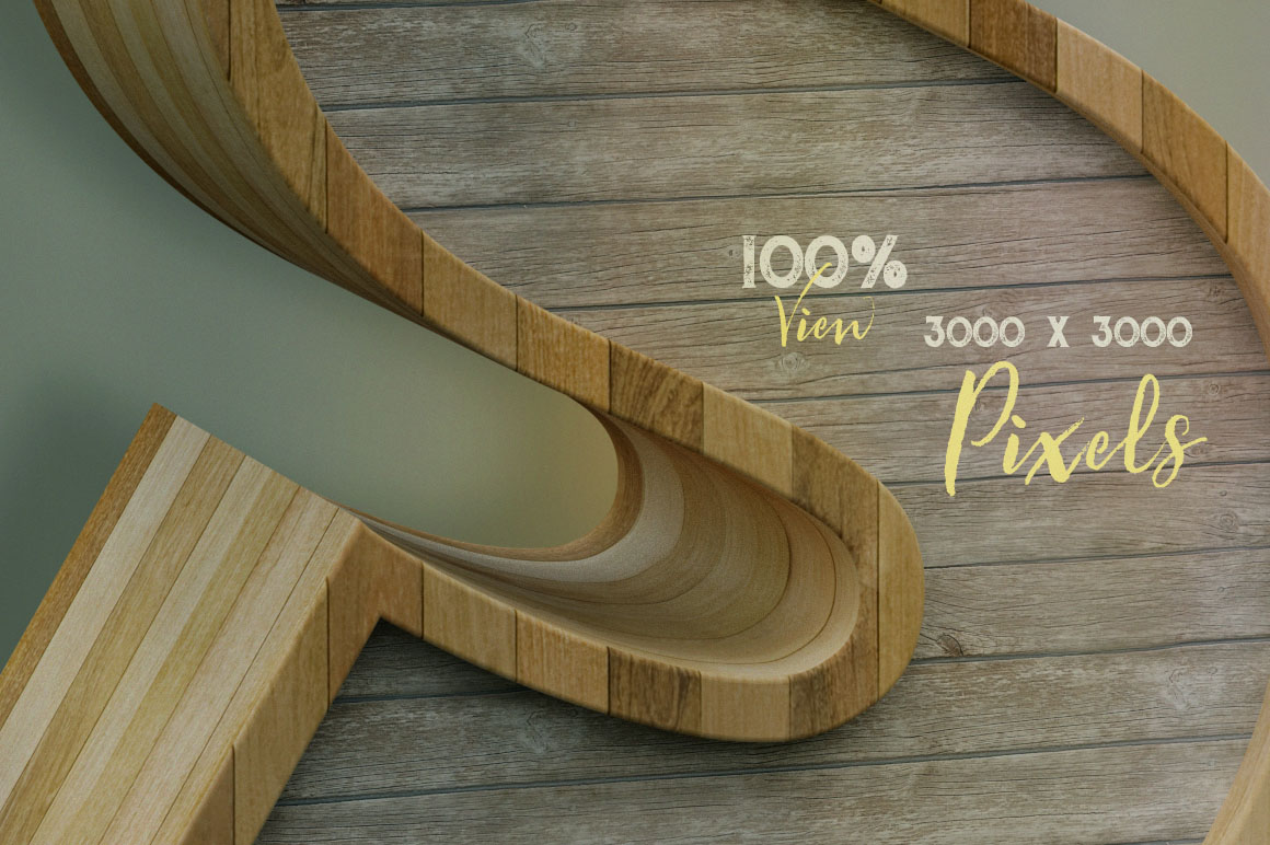 Wooden – 3D Lettering
