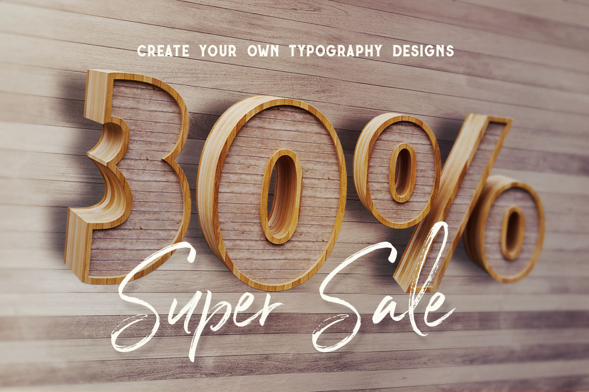 Wooden – 3D Lettering