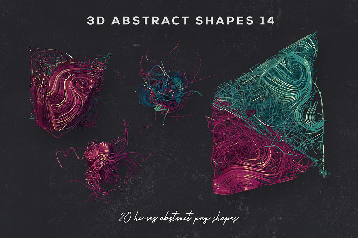3D Abstract Shapes 14
